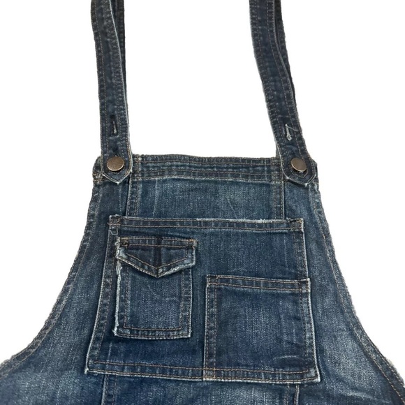 Free People Dark Blue Women Jeans Overalls - Picture 3 of 7